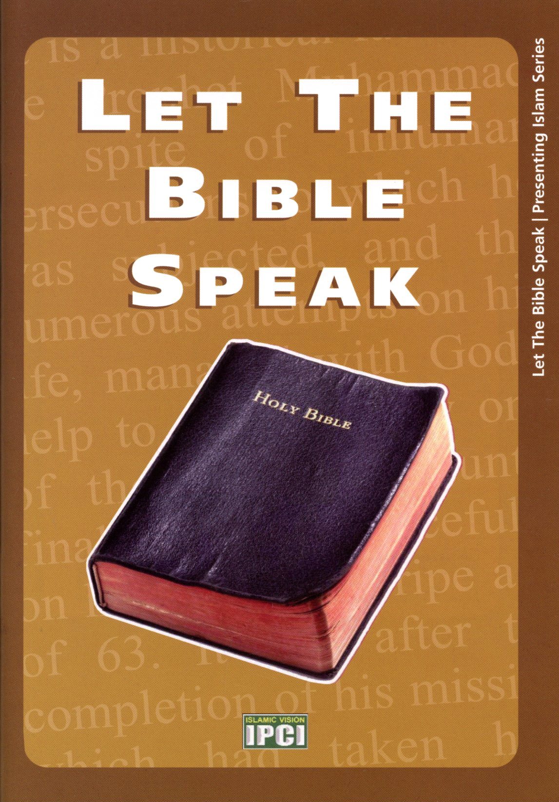 LET THE BIBLE SPEAK